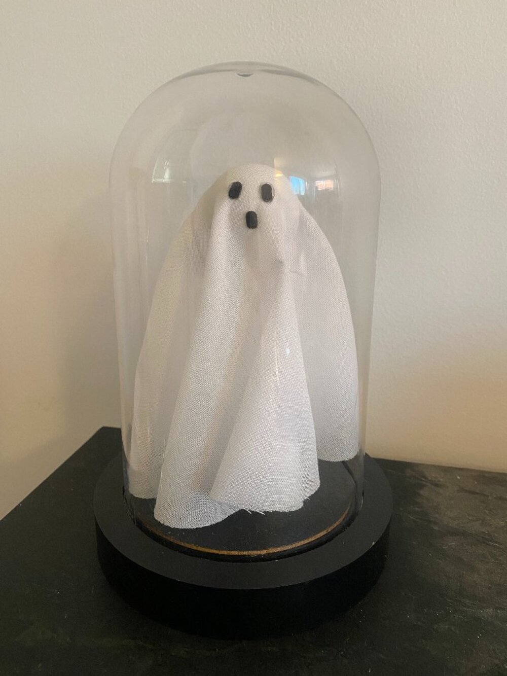 NEW Pottery Barn Lit Ghost Cloche Halloween decor